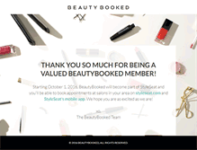 Tablet Screenshot of beautybooked.com